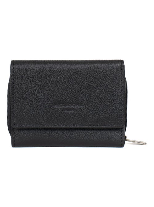 Portefeuille  2 volets  Stop RFID  Cuir CONFORT - Kiabi