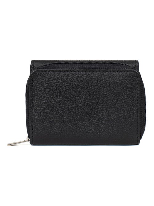 Portefeuille  2 volets  Stop RFID  Cuir CONFORT - Kiabi