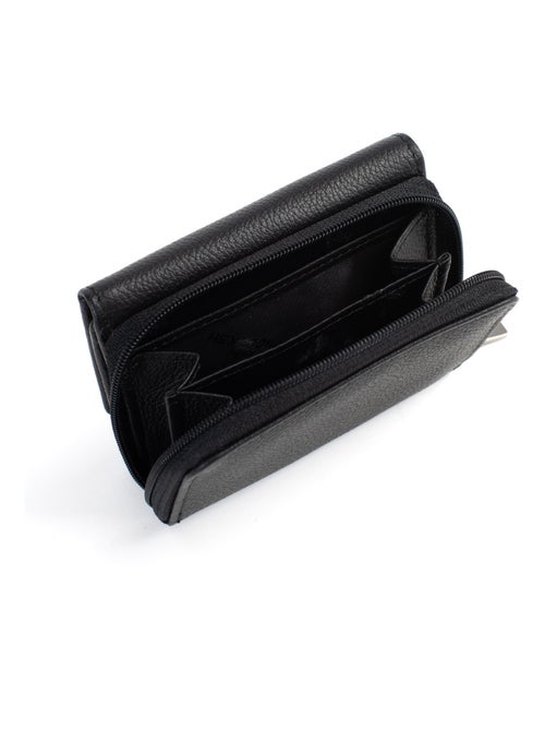 Portefeuille  2 volets  Stop RFID  Cuir CONFORT - Kiabi