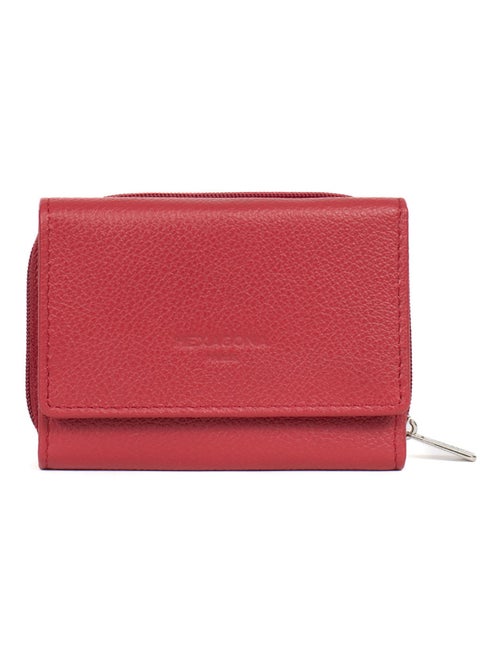 Portefeuille  2 volets  Stop RFID  Cuir CONFORT - Kiabi