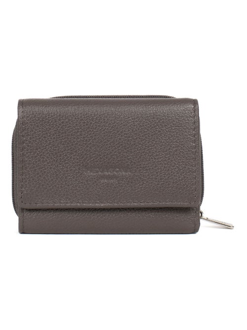 Portefeuille  2 volets  Stop RFID  Cuir CONFORT - Kiabi