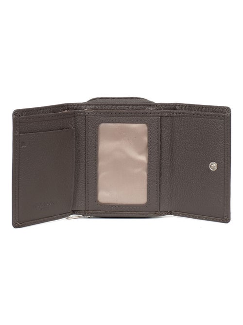 Portefeuille  2 volets  Stop RFID  Cuir CONFORT - Kiabi