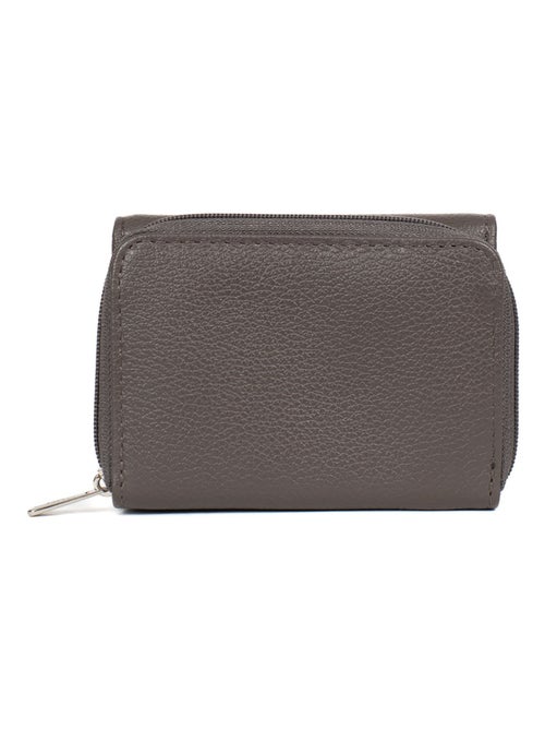 Portefeuille  2 volets  Stop RFID  Cuir CONFORT - Kiabi