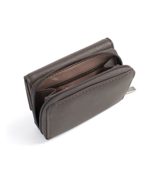 Portefeuille  2 volets  Stop RFID  Cuir CONFORT - Kiabi