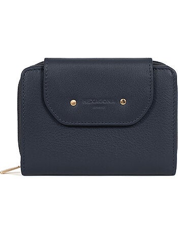 Portefeuille 2 volets Stop RFID Cuir de vachette TAIMA