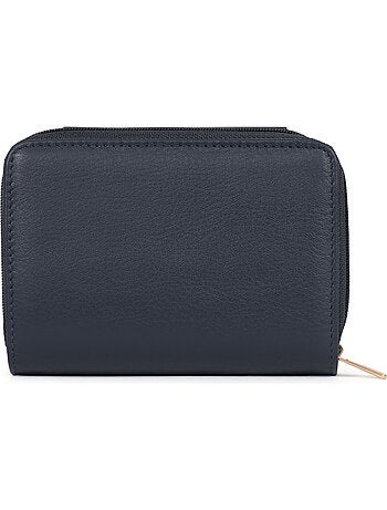 Portefeuille 2 volets Stop RFID Cuir de vachette TAIMA