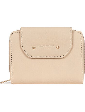 Portefeuille 2 volets Stop RFID Cuir de vachette TAIMA