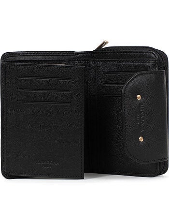 Portefeuille 2 volets Stop RFID Cuir de vachette TAIMA