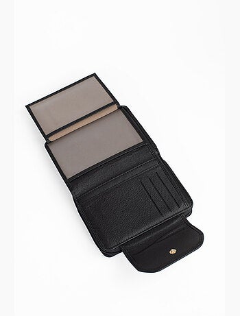Portefeuille 2 volets Stop RFID Cuir de vachette TAIMA