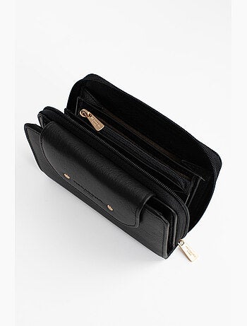 Portefeuille 2 volets Stop RFID Cuir de vachette TAIMA