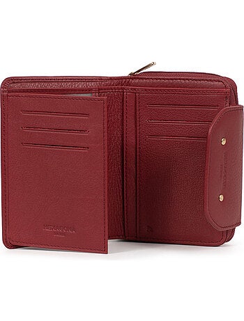 Portefeuille 2 volets Stop RFID Cuir de vachette TAIMA