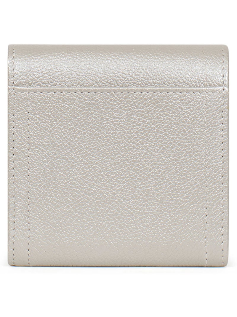 Portefeuille  2 volets  Stop RFID  Cuir LUNA Argent - Kiabi