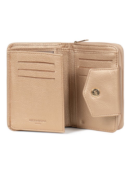 Portefeuille  2 volets  Stop RFID  Cuir LUNA - Kiabi