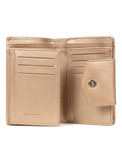 Portefeuille  2 volets  Stop RFID  Cuir LUNA - Kiabi