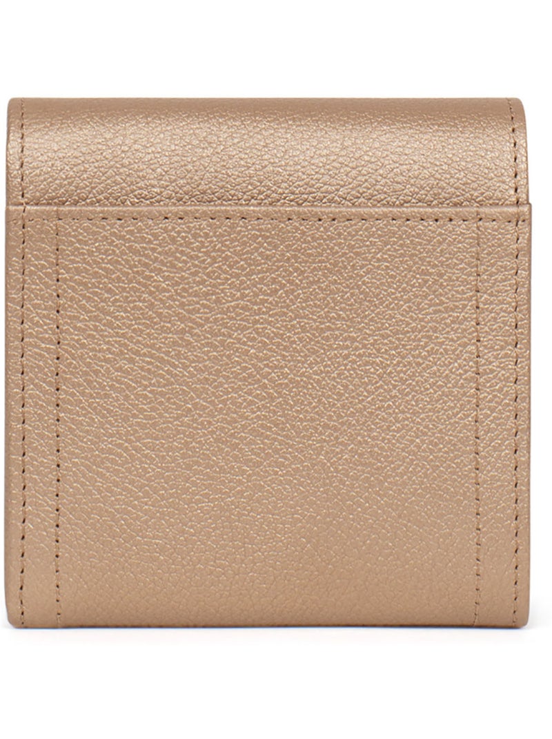 Portefeuille  2 volets  Stop RFID  Cuir LUNA Doré/or - Kiabi