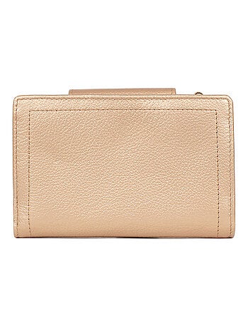 Portefeuille 2 volets stop rfid cuir luna hexagona