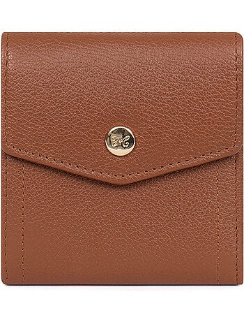 Portefeuille 2 volets stop rfid cuir luna hexagona