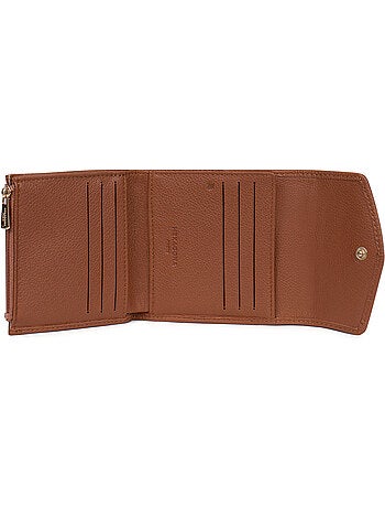Portefeuille 2 volets stop rfid cuir luna hexagona