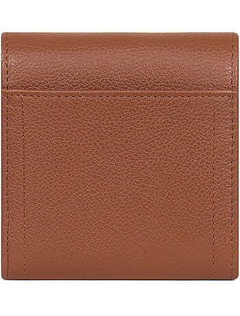 Portefeuille 2 volets stop rfid cuir luna hexagona