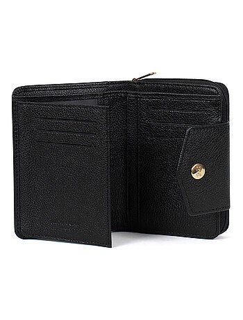Portefeuille 2 volets stop rfid cuir luna hexagona