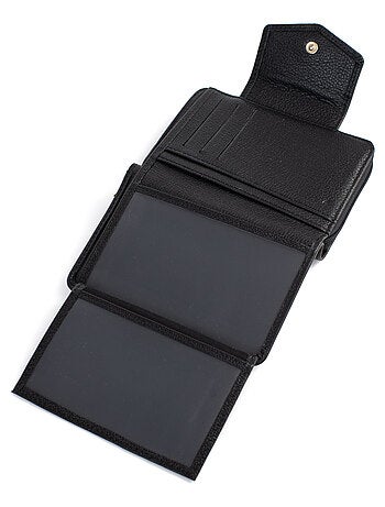 Portefeuille 2 volets stop rfid cuir luna hexagona