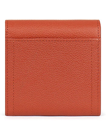 Portefeuille 2 volets stop rfid cuir luna hexagona