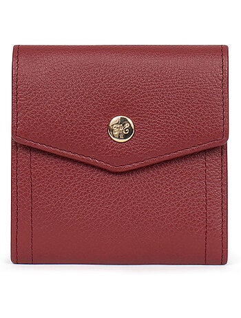 Portefeuille 2 volets stop rfid cuir luna hexagona