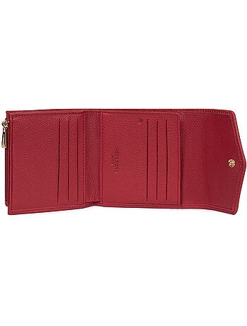 Portefeuille 2 volets stop rfid cuir luna hexagona