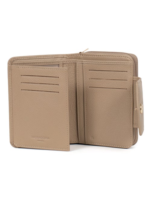 Portefeuille  2 volets  Stop RFID  Cuir LUNA - Kiabi