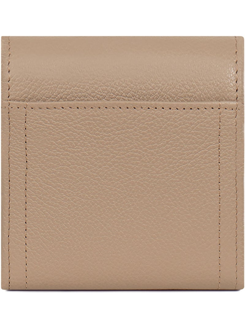 Portefeuille  2 volets  Stop RFID  Cuir LUNA Marron glacé - Kiabi