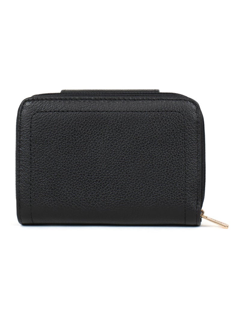 Portefeuille  2 volets  Stop RFID  Cuir LUNA Noir - Kiabi
