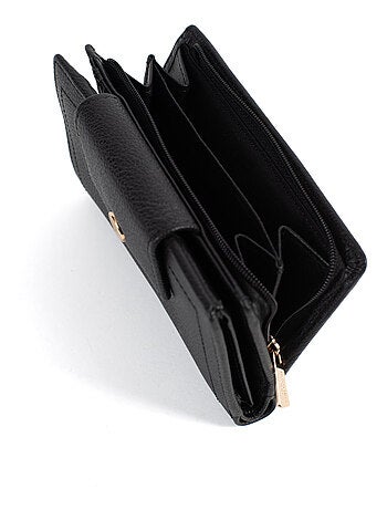 Portefeuille 2 volets Stop RFID Cuir LUNA