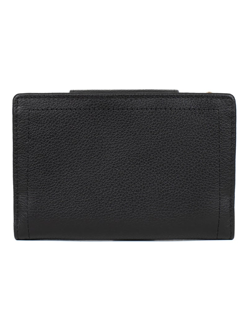Portefeuille  2 volets  Stop RFID  Cuir LUNA Noir - Kiabi