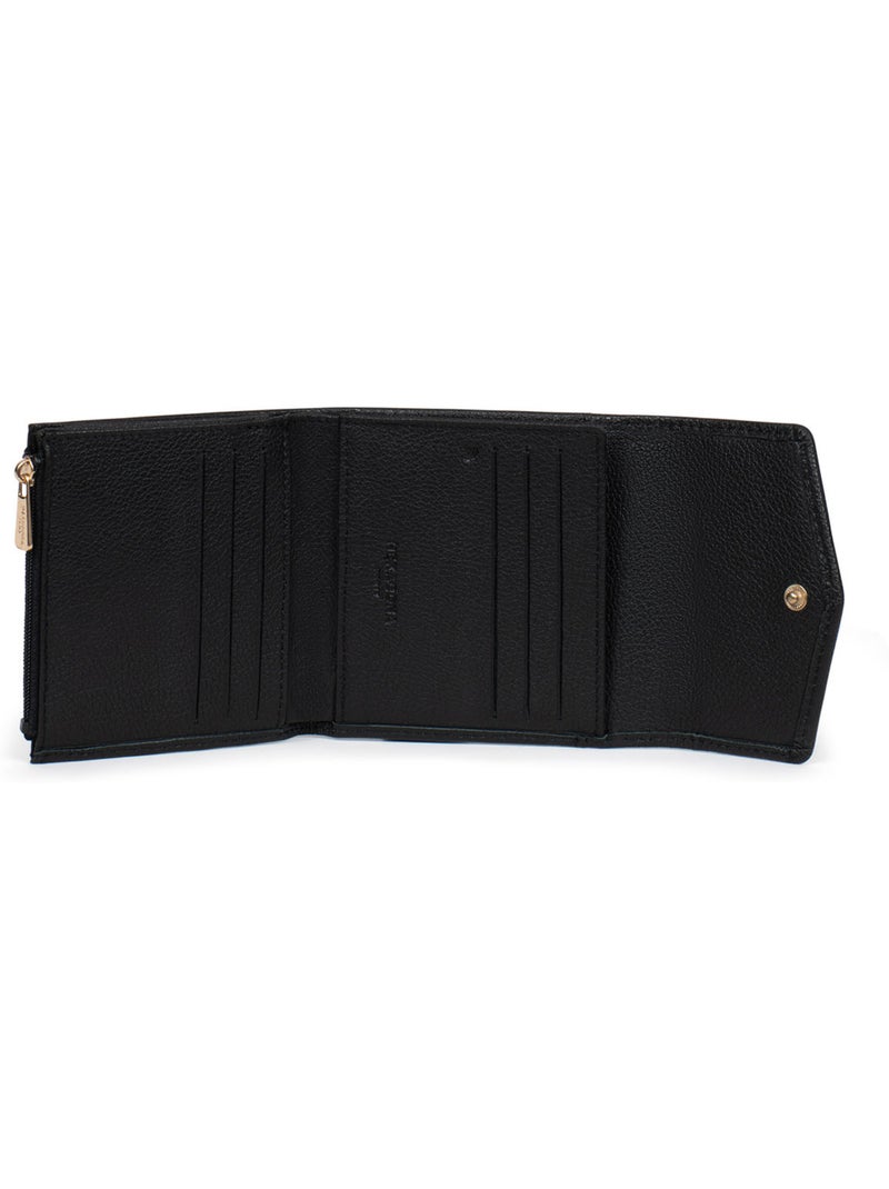 Portefeuille  2 volets  Stop RFID  Cuir LUNA Noir - Kiabi