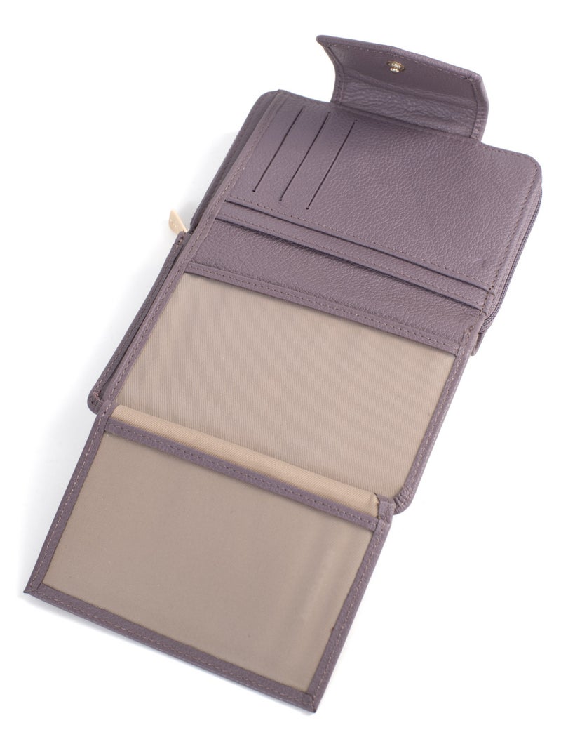 Portefeuille  2 volets  Stop RFID  Cuir LUNA Parme - Kiabi