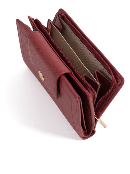 Portefeuille  2 volets  Stop RFID  Cuir LUNA - Kiabi