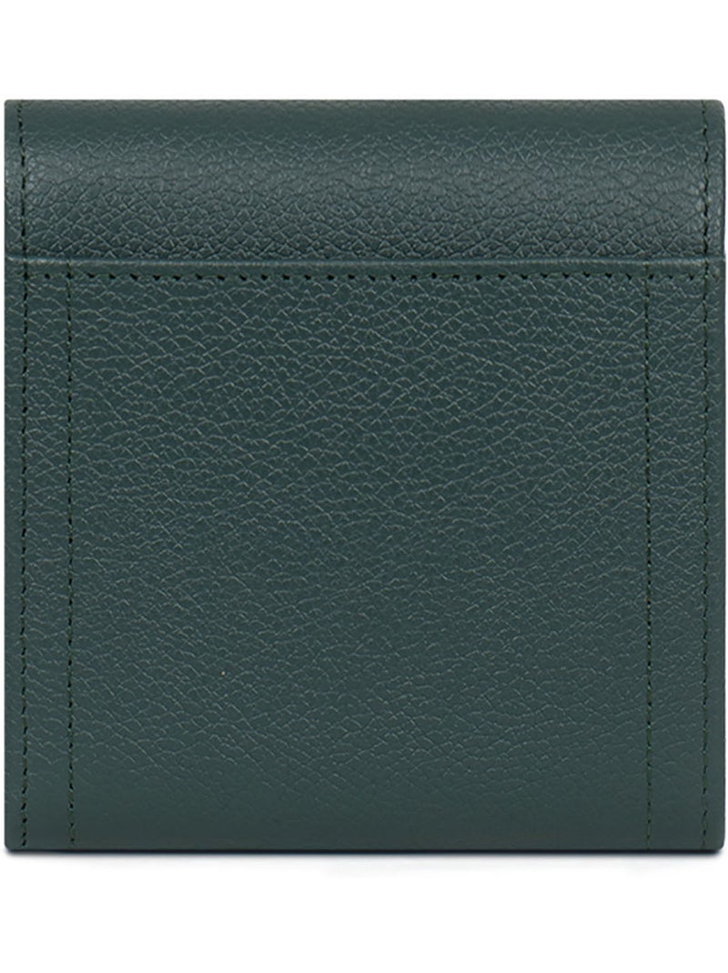 Portefeuille  2 volets  Stop RFID  Cuir LUNA Vert sapin - Kiabi