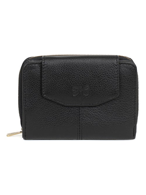 Portefeuille  2 volets  Stop RFID  Cuir Parisienne - Kiabi