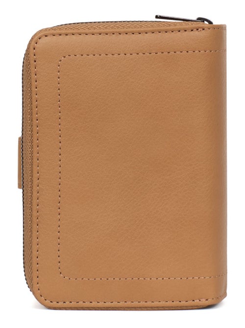 Portefeuille  2 volets  Stop RFID  Cuir SAUVAGE - Kiabi