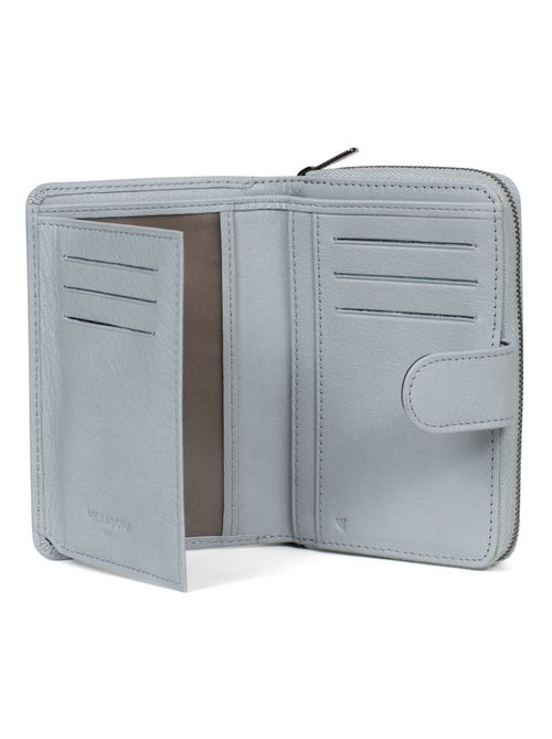 Portefeuille  2 volets  Stop RFID  Cuir SAUVAGE - Kiabi