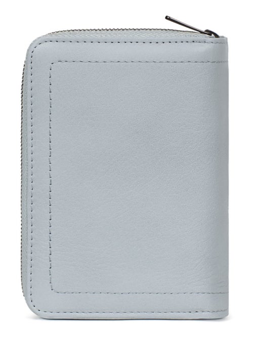 Portefeuille  2 volets  Stop RFID  Cuir SAUVAGE - Kiabi