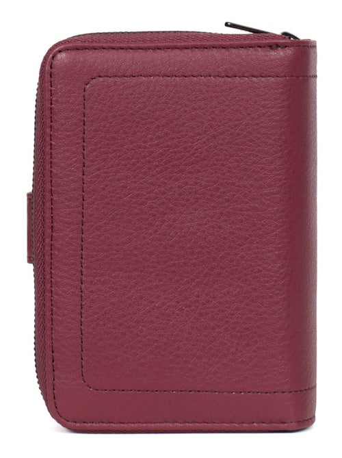 Portefeuille  2 volets  Stop RFID  Cuir SAUVAGE - Kiabi