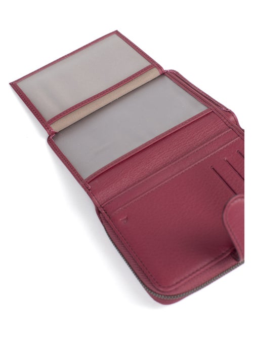 Portefeuille  2 volets  Stop RFID  Cuir SAUVAGE - Kiabi