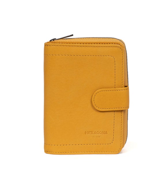 Portefeuille  2 volets  Stop RFID  Cuir SAUVAGE - Kiabi