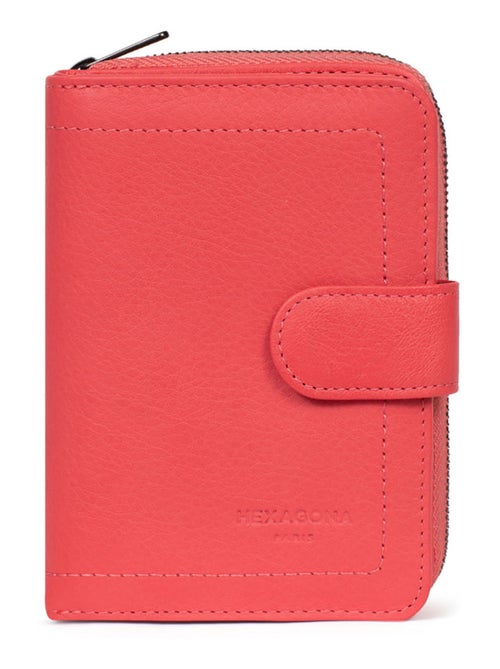 Portefeuille  2 volets  Stop RFID  Cuir SAUVAGE - Kiabi