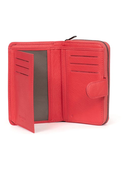Portefeuille  2 volets  Stop RFID  Cuir SAUVAGE - Kiabi
