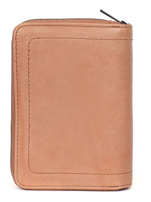 Portefeuille  2 volets  Stop RFID  Cuir SAUVAGE - Kiabi