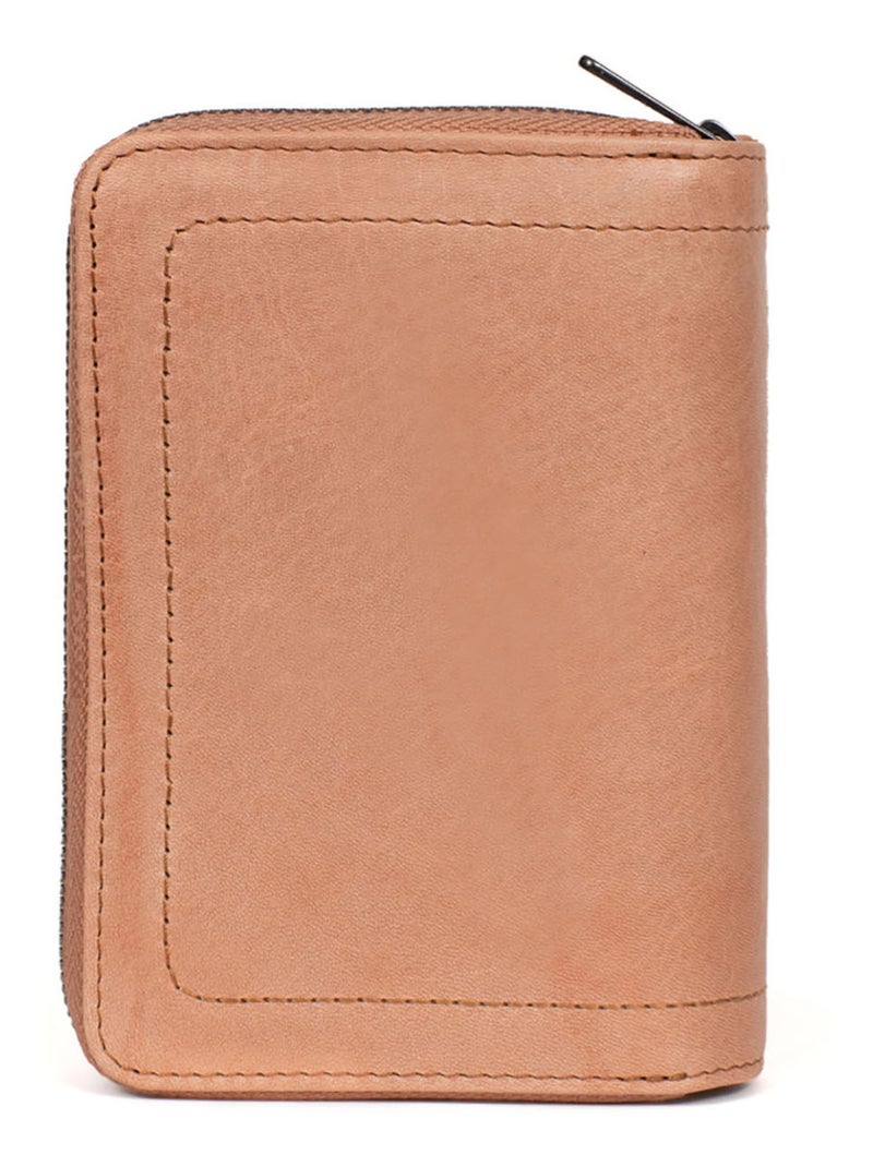 Portefeuille  2 volets  Stop RFID  Cuir SAUVAGE Peche - Kiabi