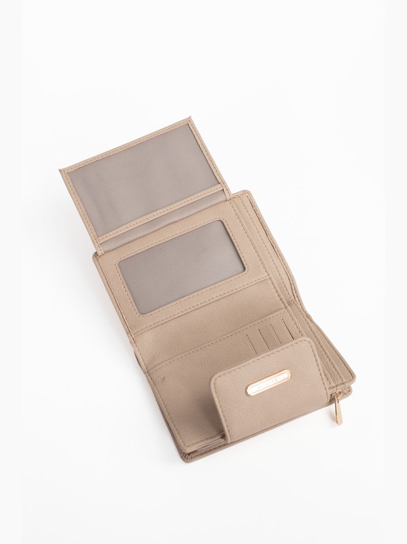 Portefeuille  2 volets  Stop RFID MOLY Taupe - Kiabi