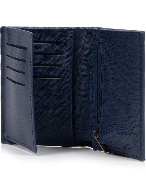 Portefeuille 3 volets homme marine isotoner - Kiabi Portefeuille 3 volets homme marine isotoner - Kiabi